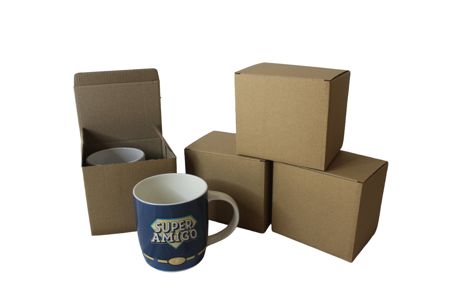 CAJA TAZA COLOR KRAFT MICROCANAL